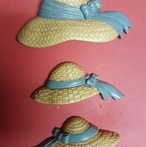 Set of 3 straw hats